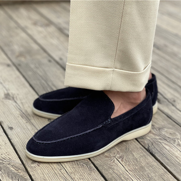Breathable Square Toe Business Casual Suede Nubuck Men's Shoes